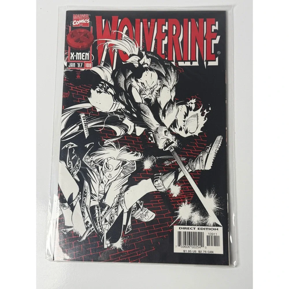 Marvel Comics Wolverine 109 Jan 1997 Adam Kubert Cover X-Men
